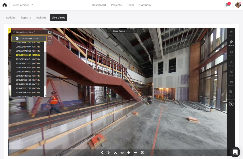 HoloBuilder + Raken integration screenshot.