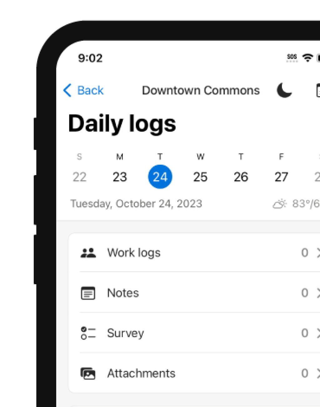 construction daily report app.